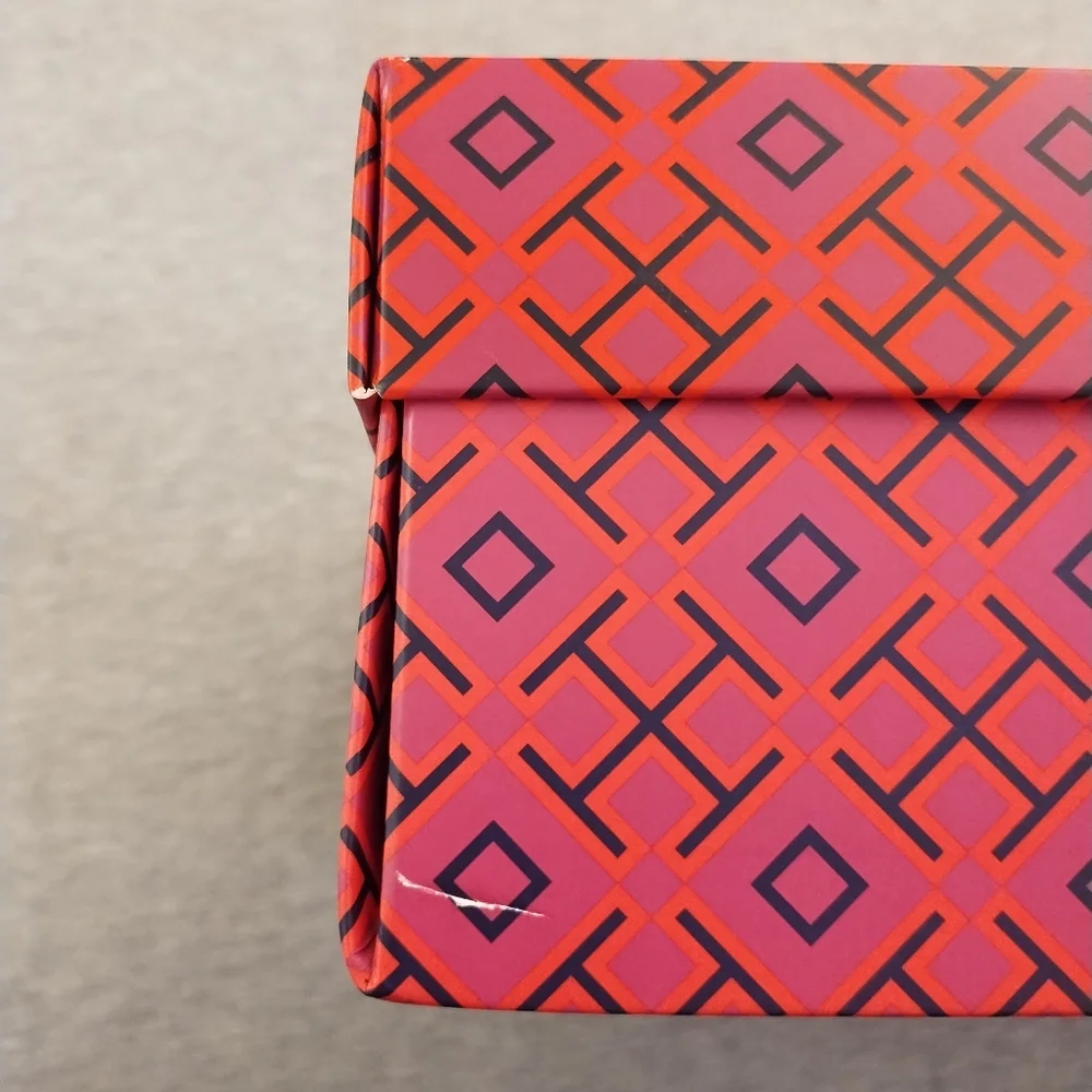 Tory Burch Shoe Box With Bold Geometric Design - Empty